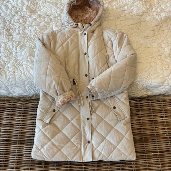 Joe Fresh Jackets & Blazers - Joe Fresh Beige Quilted Puffer Coat